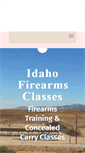 Mobile Screenshot of idahofirearmsclasses.com