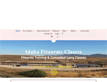 Tablet Screenshot of idahofirearmsclasses.com